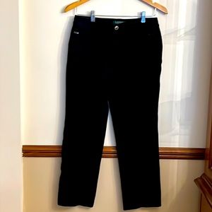 Ralph Lauren Petites. 6 PETITE. black stretch jeans